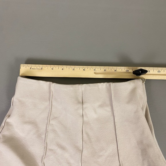 Quince High Waisted Wide Leg Palazzo Pants Size Medium Beige Chic Lounge NWT - Picture 4 of 12